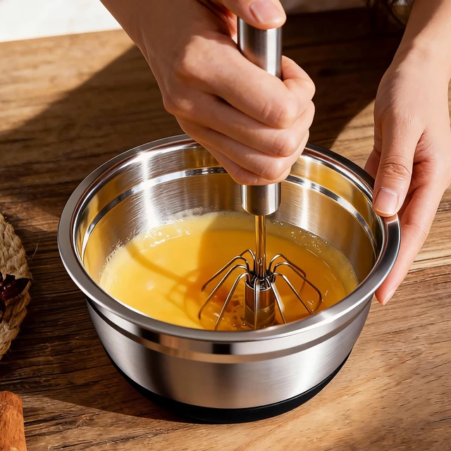 Alt view image 4 of 7 - Stainless Steel Mixing Bowls Set with Lids & Silicone Base,7Piece Set | Including 4 Nesting Bowls (1.5, 2, 2.5, 4.5 QT), Colander, Grater, Egg Separator, Dishwasher Safe, Black