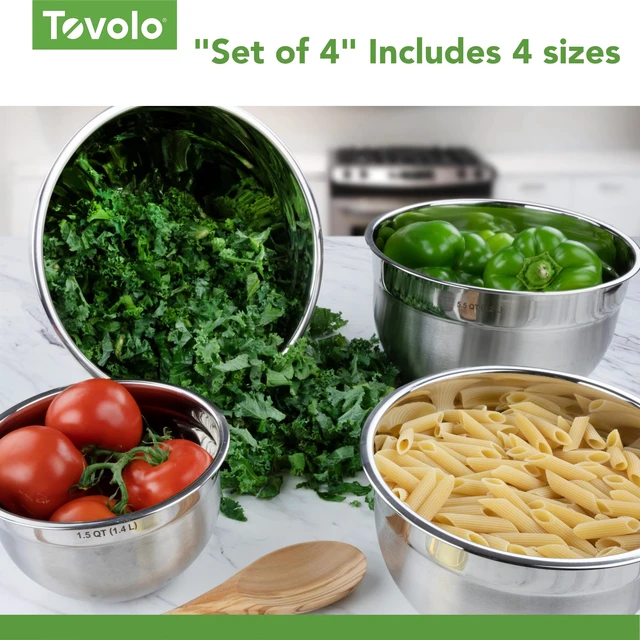 Alt view image 5 of 6 - Large Stainless Steel Mixing Bowl 5.5 Quart Metal Mixing Bowl for Baking Kitchen Prep with Easy Pour Rounded Lip, Dishwasher Safe Deep Bowl for Salads, Popcorn, Kneading Bread Dough
