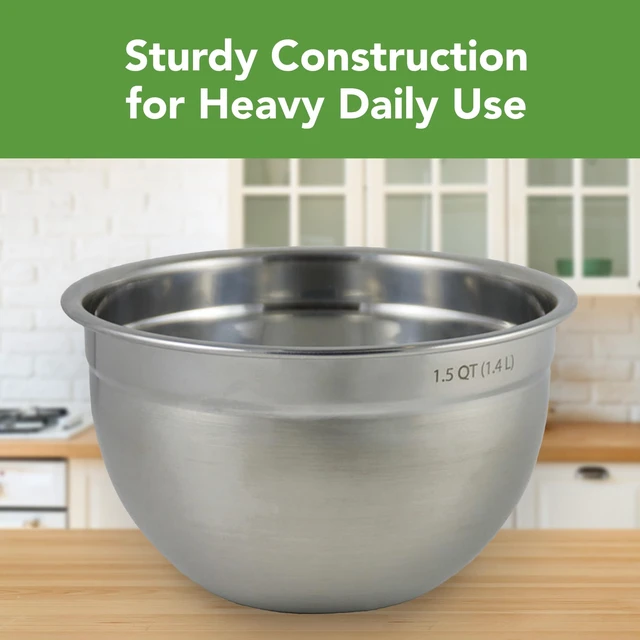 Alt view image 3 of 6 - , Bowl Mixing Stainless Steel 1.5 Quart