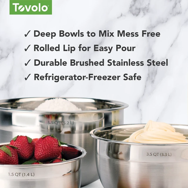Alt view image 4 of 6 - , Bowl Mixing Stainless Steel 1.5 Quart