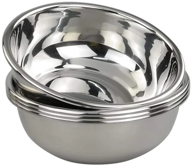 Main image of 18/10 Stainless Steel Nesting Mixing Bowls for Meal Prep, Set of 4 | Nesting, For Mixing, Serving, Baking