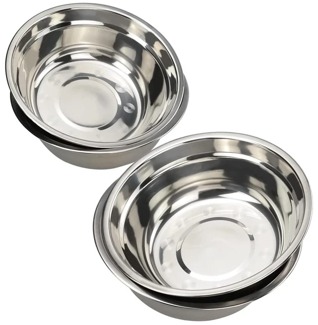 Main image of 4-Pack Stainless Steel Mixing Bowls, Metal Prep Bowls