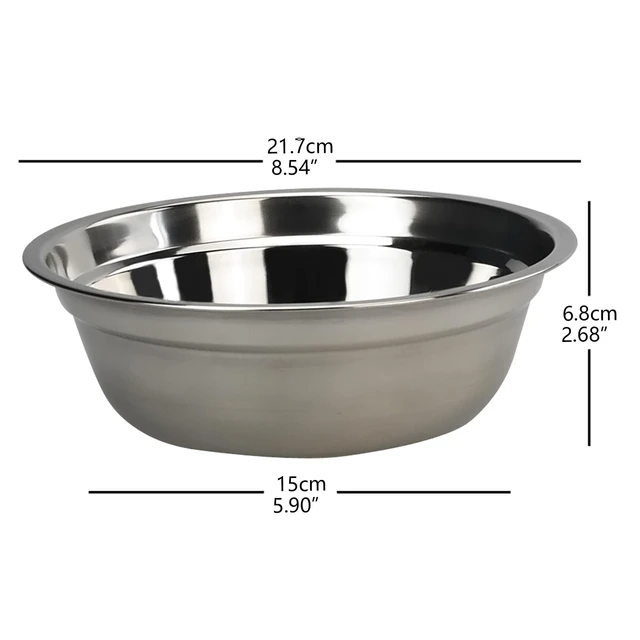 Alt view image 2 of 7 - 4-Pack Stainless Steel Mixing Bowls, Metal Prep Bowls