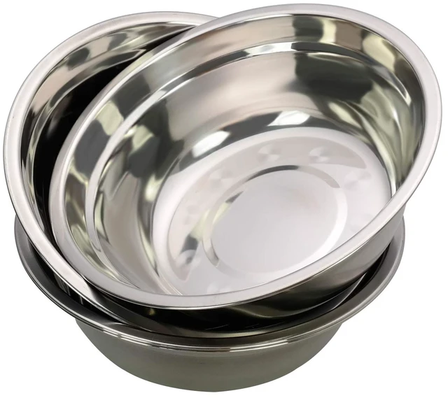 Main image of Metal Mixing Bowls, Stainless Steel Serving Bowl, Set of 4