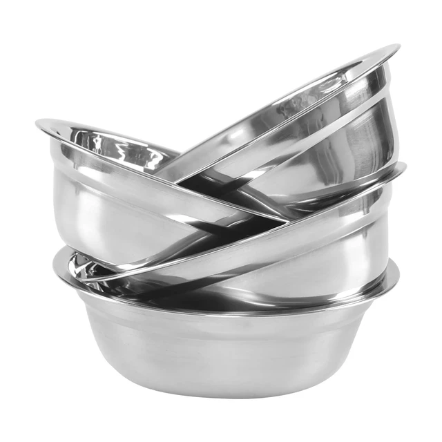 Alt view image 2 of 7 - 4 Packs Stainless Steel Mixing Bowls, Serving Bowls, 8.66 Inches