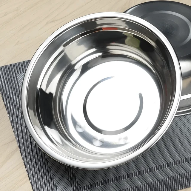 Alt view image 4 of 7 - 4-Pack Stainless Steel Mixing Bowls, Metal Prep Bowls