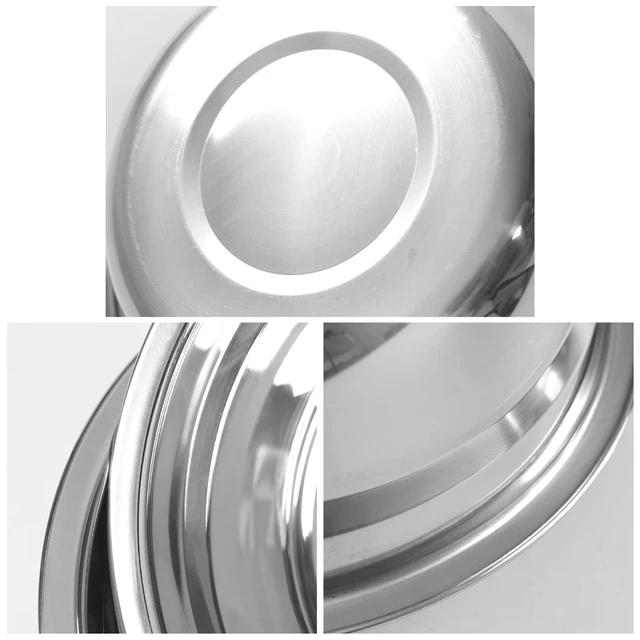 Alt view image 4 of 7 - 4 Packs Stainless Steel Mixing Bowls, Serving Bowls, 8.66 Inches
