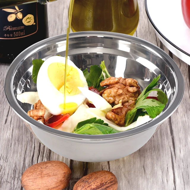 Alt view image 6 of 7 - 4 Packs Stainless Steel Mixing Bowls, Serving Bowls, 8.66 Inches