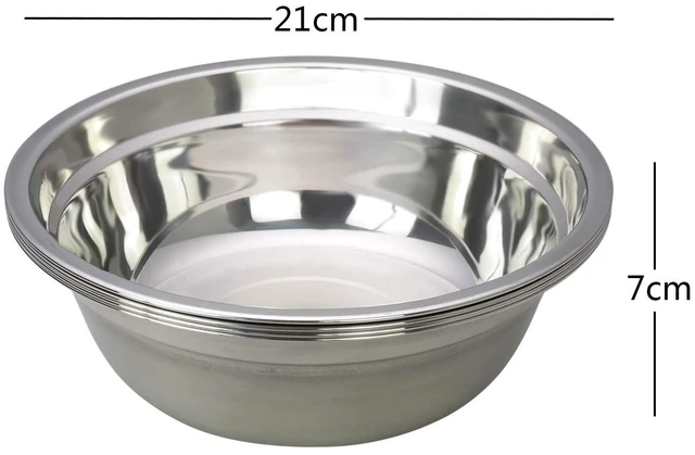 Alt view image 2 of 7 - Metal Mixing Bowls, Stainless Steel Serving Bowl, Set of 4