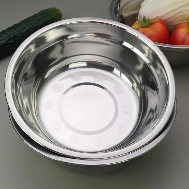 Alt view image 4 of 7 - Metal Mixing Bowls, Stainless Steel Serving Bowl, Set of 4
