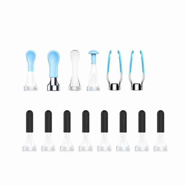 Alt view image 2 of 7 - Replacement Tips Ear 14 Pieces Waterproof Silicone Ear Spoon for Ear Wax Removal Endoscope BEBIRD Original Ear Cleaner Tips Set for Bebird Earsight Plus R37R/ B31R/ D39R & R1 Ultra
