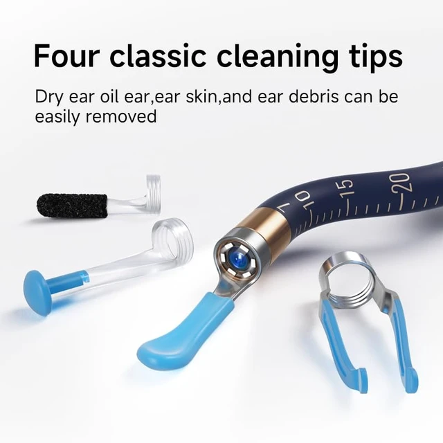 Alt view image 4 of 7 - Replacement Tips Ear 14 Pieces Waterproof Silicone Ear Spoon for Ear Wax Removal Endoscope BEBIRD Original Ear Cleaner Tips Set for Bebird Earsight Plus R37R/ B31R/ D39R & R1 Ultra