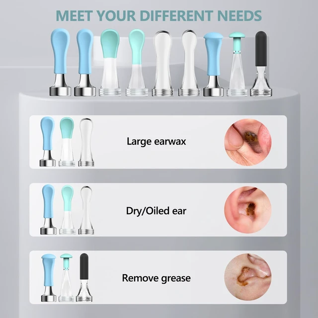 Alt view image 2 of 7 - Replacement Tips Ear 12 Pieces Waterproof Silicone Ear Spoon for Ear Wax Removal Endoscope BEBIRD Original Ear Cleaner Tips Set for R1/ W3/R3/T15/X3/X17 PRO/D3Pro/T5 (Dia. 3.5mm)