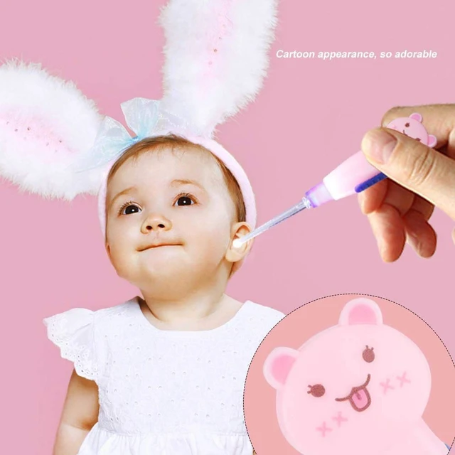 Alt view image 3 of 7 - Cute Cartoon LED Flashlight Earpick with Scoop Tweezers Cleaner Care Tool(Cat)