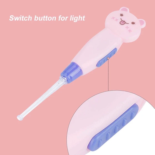 Alt view image 4 of 7 - Cute Cartoon LED Flashlight Earpick with Scoop Tweezers Cleaner Care Tool(Cat)