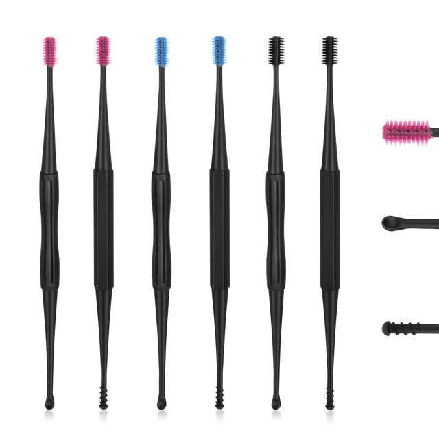 Main image of Q-Grips Ear Wax Removal-Spiral Ear Wax Removal Tool, 6PCS Reusable Earwax Removal Kit Safe Ear Cleaner, Ear Picker Flexible Double Sided Head Ear Wax Removal Kits for Olders Kids Adult