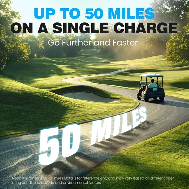 Alt view image 2 of 7 - VATRER POWER 48V 105Ah Lithium Golf Cart Battery, UL2271 Certified, Complete Upgrade Kit, Built-in 200A BMS Max 10.24kW Output, Includes Charger LCD Display Voltage Reducer for Golf Carts