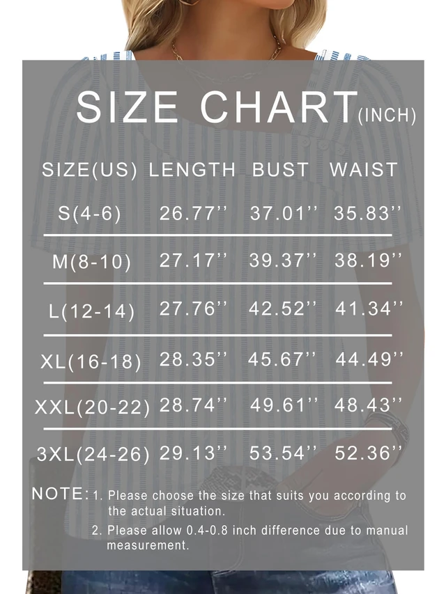 Alt view image 5 of 5 - WIHOLL Womens Tops Summer Outfits Fashion Clothes Short Sleeve Tshirts T Shirts 2026 Business Casual Cruise Travel Essentials Blouses Blue Stripes XL