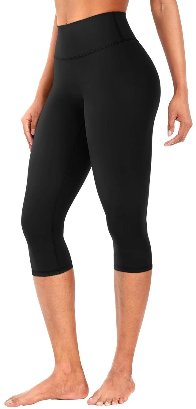 Main image of YEOREO Ease Womens Workout Capri Leggings Hidden Scrunch Gym Yoga Pants | 15"/17"/19" Inseam, No Front Seam, High Waisted, Buttery Soft, Yoga, Cropped, Capri Leggings