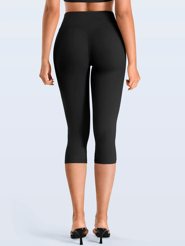 Alt view image 2 of 6 - YEOREO Ease Womens Workout Capri Leggings Hidden Scrunch Gym Yoga Pants | 15"/17"/19" Inseam, No Front Seam, High Waisted, Buttery Soft, Yoga, Cropped, Capri Leggings