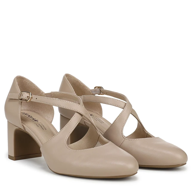 Alt view image 7 of 7 - LifeStride Women's Tracy Strappy Block Heel Pump Pump Tender Taupe 6.5 W