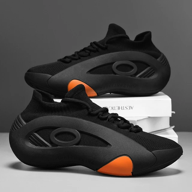 Alt view image 5 of 7 - New summer high-end men's shoes, trendy and versatile, with mesh upper, breathable and thick sole, suitable for teenagers' running, sports and casual wear.