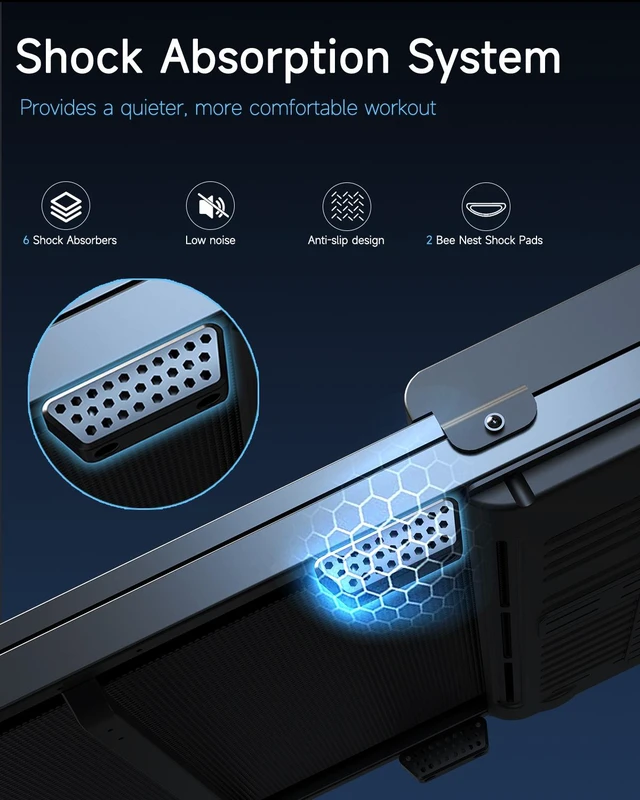 Alt view image 3 of 7 - Walking Pad Treadmill for Home - Under Desk Treadmills Mini Portable Walking Running Machine Slim Compact Small Lightweight Motorized Electric Treadmill with Adjustable Speed Remote