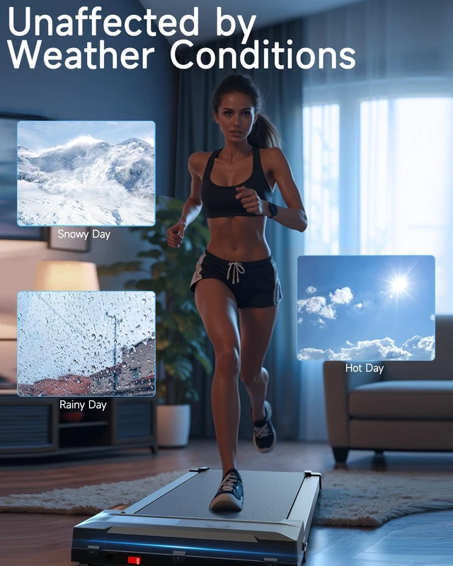 Alt view image 5 of 7 - Walking Pad Treadmill for Home - Under Desk Treadmills Mini Portable Walking Running Machine Slim Compact Small Lightweight Motorized Electric Treadmill with Adjustable Speed Remote