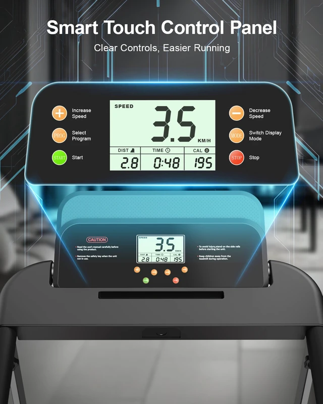 Alt view image 2 of 7 - Treadmills for Home, Walking Pad with Incline, Caminadoras para Hacer Ejercicio, 0.6-6.2 MPH Portable Foldable Under Desk Caminadora, Eléctrica Casa Tredmill, Folding Compact Running Machine