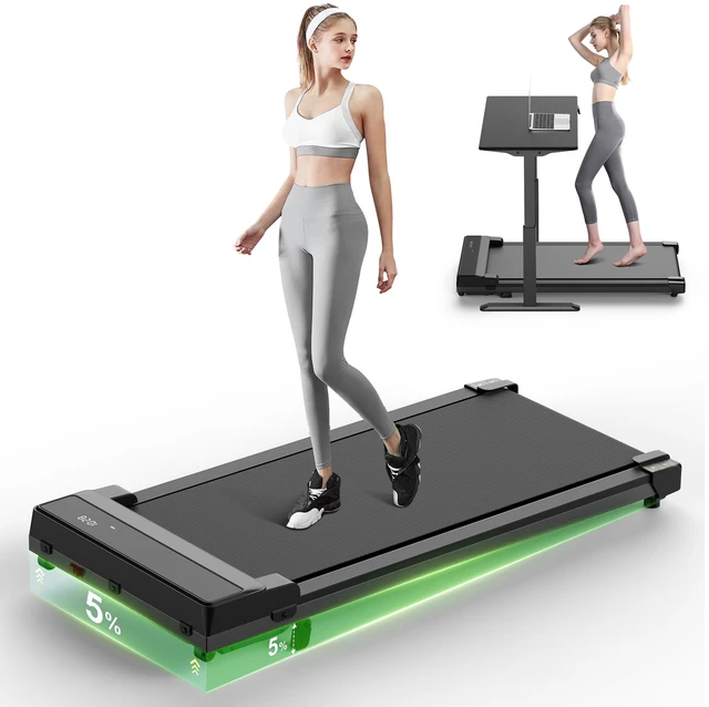 Main image of Walking Pad Treadmill with 5% Incline - Under Desk Running Machine Mat Pads for Home Office Portable Small Compact Quiet Flat Indoor Magnetic Lightweight Electric Treadmills Remote Control