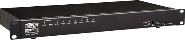 Main image of TRIPP LITE 8-Port Rackmount DVI USB KVM Switch with Audio 2-Port 1URM USB Hub (B043-DUA8-SL)