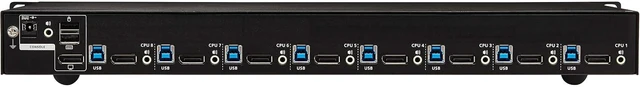 Alt view image 2 of 7 - TRIPP LITE 8-Port Rackmount DVI USB KVM Switch with Audio 2-Port 1URM USB Hub (B043-DUA8-SL)
