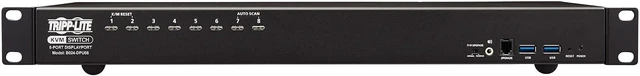Alt view image 3 of 7 - TRIPP LITE 8-Port Rackmount DVI USB KVM Switch with Audio 2-Port 1URM USB Hub (B043-DUA8-SL)