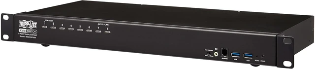 Alt view image 4 of 7 - TRIPP LITE 8-Port Rackmount DVI USB KVM Switch with Audio 2-Port 1URM USB Hub (B043-DUA8-SL)