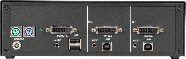 Alt view image 4 of 4 - Black Box Niap 3.0 Secure 2-Port Single-Head Dvi-I Kvm Switch