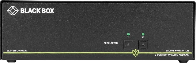 Alt view image 3 of 4 - Black Box Niap 3.0 Secure 2-Port Single-Head Dvi-I Kvm Switch