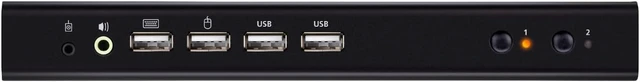 Alt view image 2 of 3 - ATEN CS742H 2 Port USB 4K HDMI Dual Display KVM Switch