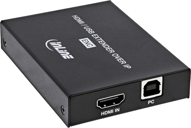 Main image of Inline HDMI KVM Extender Over IP Transmitter, Full HD, USB KVM, IR