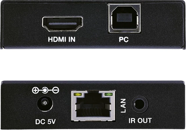 Alt view image 3 of 5 - Inline HDMI KVM Extender Over IP Transmitter, Full HD, USB KVM, IR