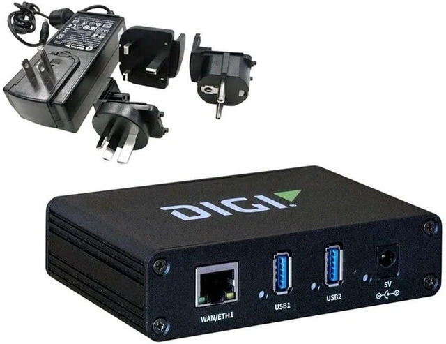 Main image of Digi AnywhereUSB 2 Plus USB/Ethernet Combo Hub