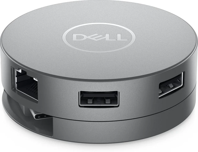 Alt view image 3 of 5 - Dell DA310 Wired USB 3.2 Gen 2 (3.1 Gen 2) Type-C Silver