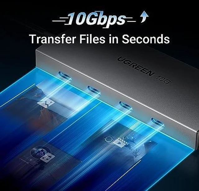 Alt view image 3 of 7 - UGREEN Revodok USB C Hub 10Gbps, 4 Ports USB 3.2 Data Only Adapter, High Speed Multiport Splitter for MacBook Air/Pro, iMac, iPad Pro, iPhone 15/15 Pro, Galaxy S23, and More (Pack of 2)