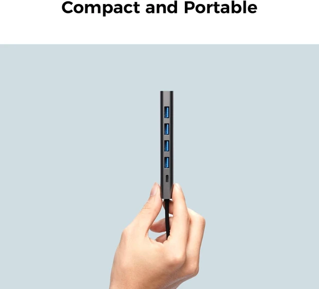 Alt view image 4 of 6 - OBSBOT 3-in-1 USB 3.0 Hub Ultra-high Speed USB 3.0 Transfer 5Gbps