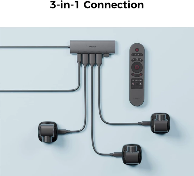 Alt view image 3 of 6 - OBSBOT 3-in-1 USB 3.0 Hub Ultra-high Speed USB 3.0 Transfer 5Gbps