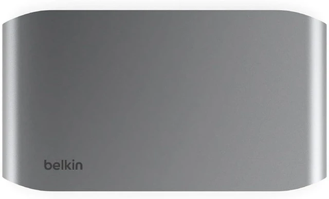 Alt view image 3 of 5 - Belkin Connect 5-in-1 Thunderbolt 4 Core Hub, Silver 4X Thunderbolt 4, 1x USB-A, 40Gbps, 96W PD, Dual 4K or 8K Display, USB4 Compliant, 150W PSU, OCP, Daisy Chain 6 Devices, LED Indicator