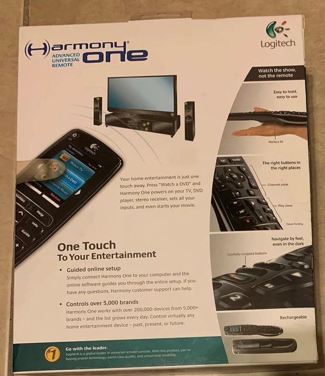 Alt view image 2 of 2 - Logitech Harmony One Universal Remote with Color Touch Screen - OLD MODEL