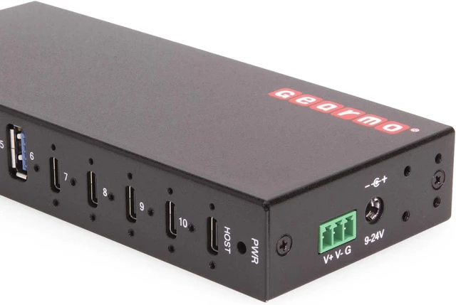 Alt view image 2 of 5 - Gearmo 10 Port USB Hub, 6 USB-A & 4 USB-C, USB 3.2 Hub (GM-HU310CA)