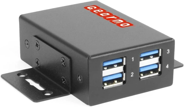 Main image of Gearmo 4 Port USB Hub, Slim USB 3.0 Hub Expander (GM-BA4XUH-M)
