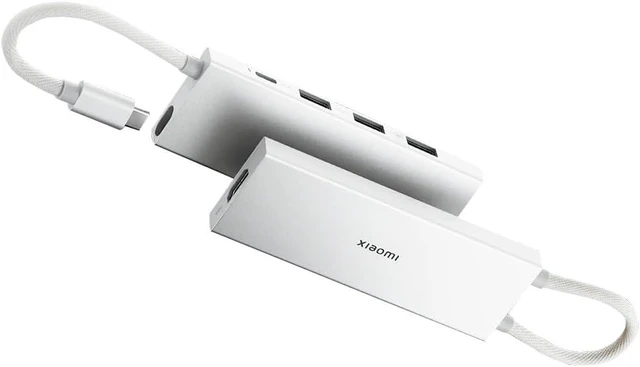 Main image of Xiaomi 5-in-1 Type-C Hub Hub, Dual Display, Supports 4KUHD Resolution, PD100W Rapid Charging, High Speed USB 3.0x3, Type-C HDMI Port, High Speed Data Transfer, Storage Protection, Supports Windows,