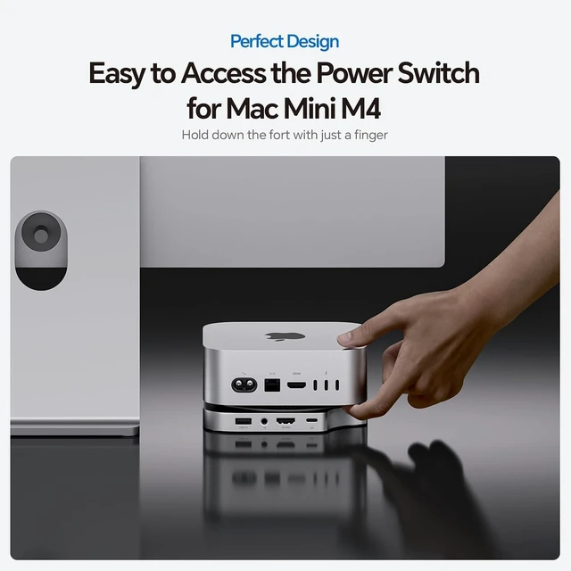 Alt view image 6 of 7 - Mac mini M6 Hub for M5 Pro, M4 /M4 Pro with M.2 SSD Enclosure 8TB & 4K HDMI